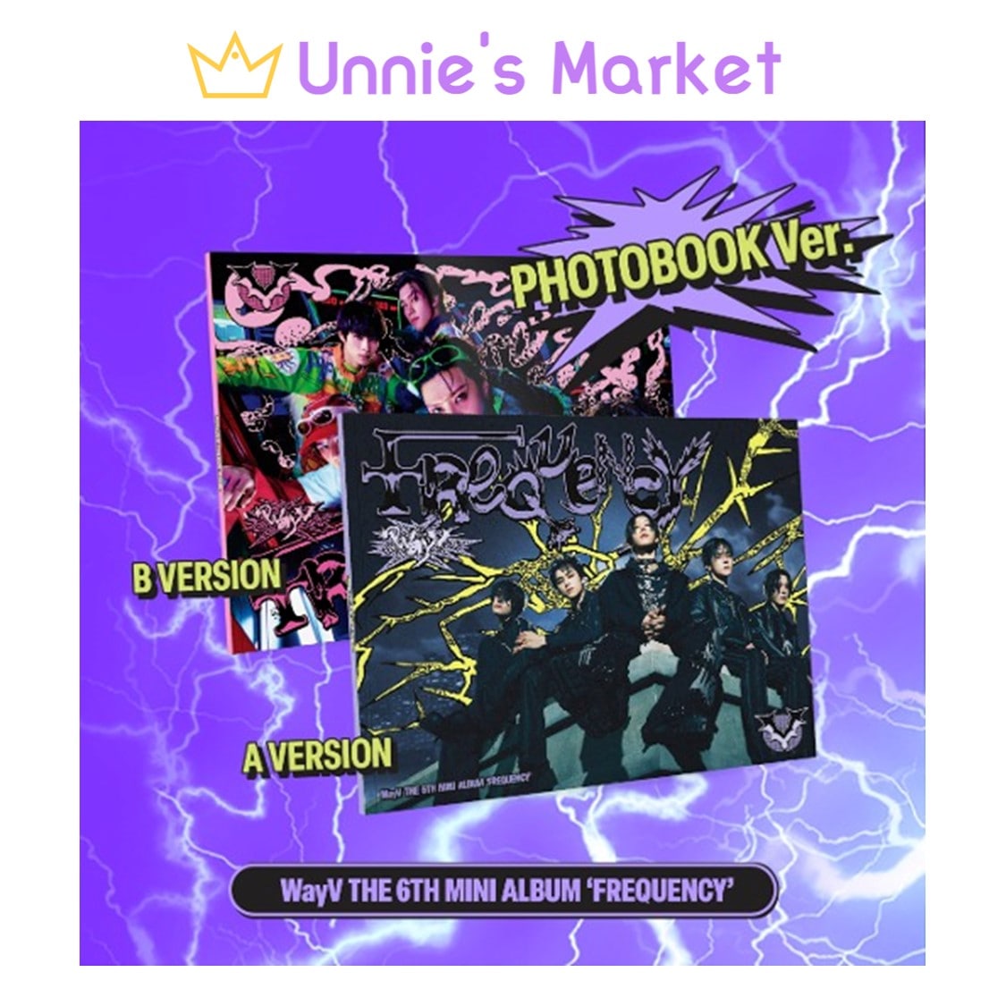 [SET] WayV - FREQUENCY Photobook Ver. / 6th Mini Album + Free Photocard 1EA(fan-made)