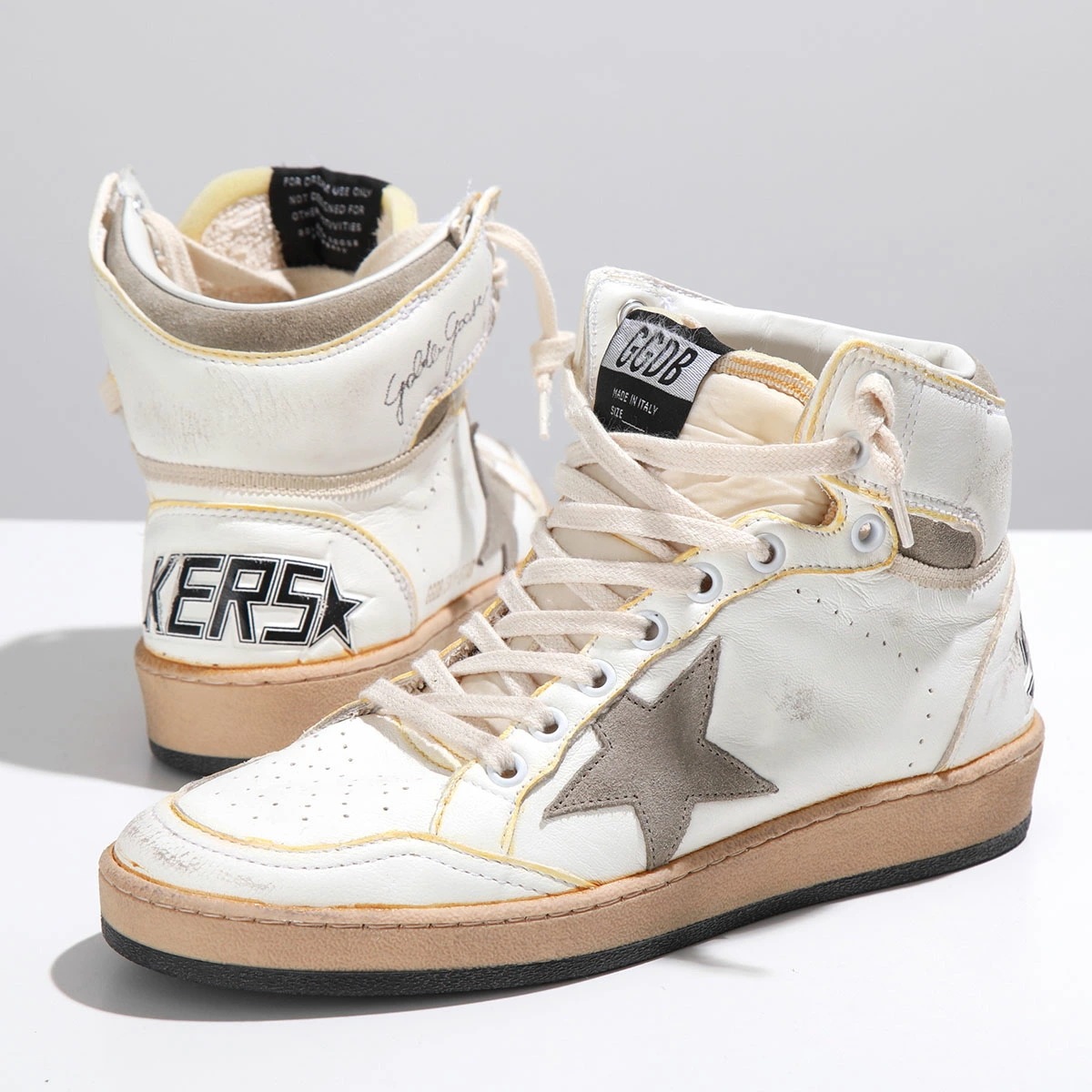 GOLDEN GOOSE ゴールデングース スニーカー SKY STAR スカイスター GWF00230 F004089 レディース レザー ハイカット 靴 10961/WHITE/TAUPE