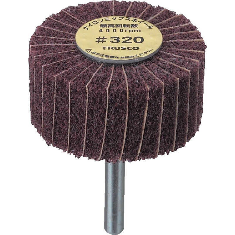 トラスコ中山　ナイロンミックスホイール 外径80X厚25X軸6 5個入 320　FM8025