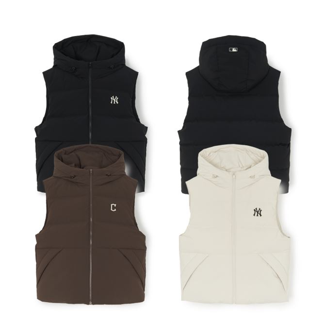 Basic Hooded Padded Vest (3ADVB0456-50CRD,3ADVB0456-45BRS,3ADVB0456-50BKS)