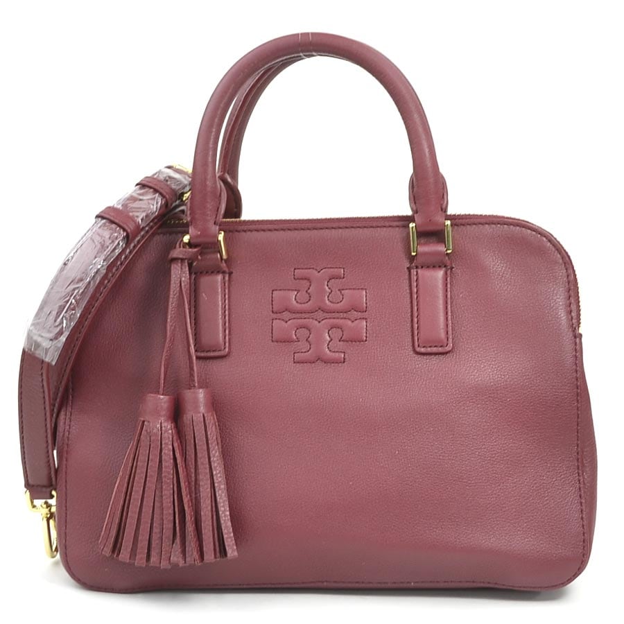 トリーバーチ Tory Burch ハンドバッグ ショルダーバッグ レザー ワインレッド レディース h31493a