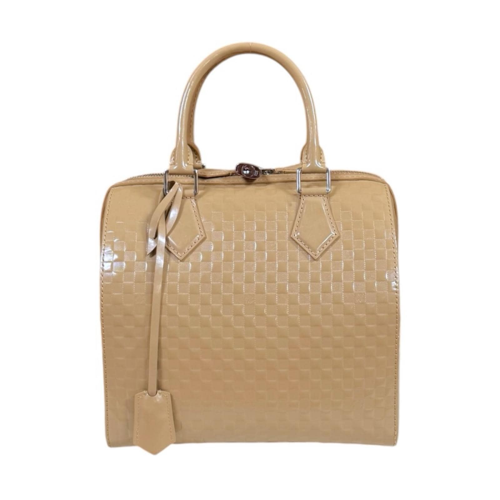 ルイヴィトン 2013年春夏コレクション スピーディキューブMM ダミエファセット ハンドバッグ M48905 ベージュ LOUIS VUITTON 中古 美品