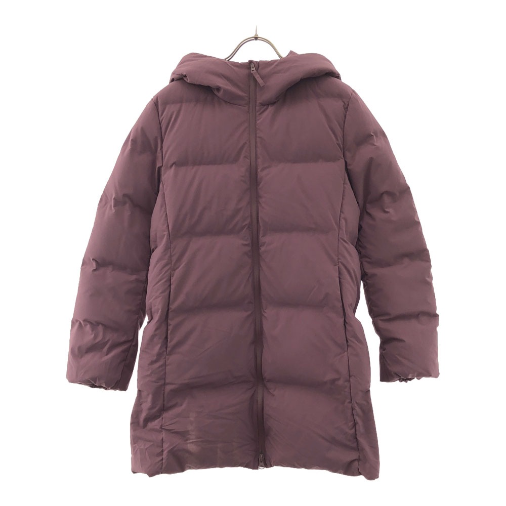 シームレスダウンショート コート L パープル系 ダブルファスナー レディース