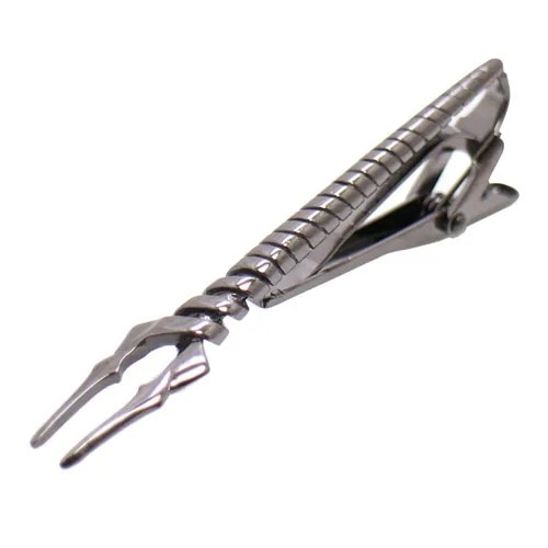 エヴァンゲリオン ロンギヌスの槍 ネクタイピン ガンメタ タイバー タイクリップ エヴァンゲリヲン × SWANK スワンク メンズアクセサリー