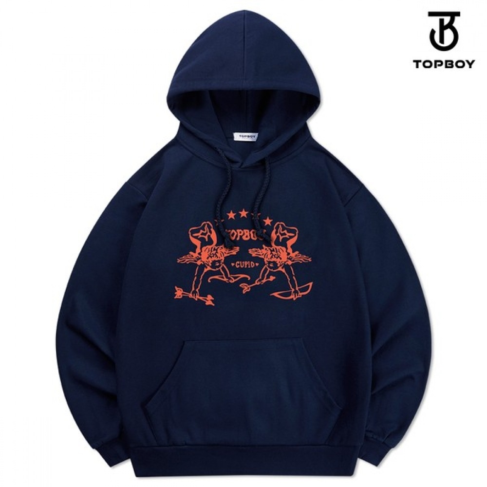 (TOPBOY) 両面キューピッドプリントパーカー