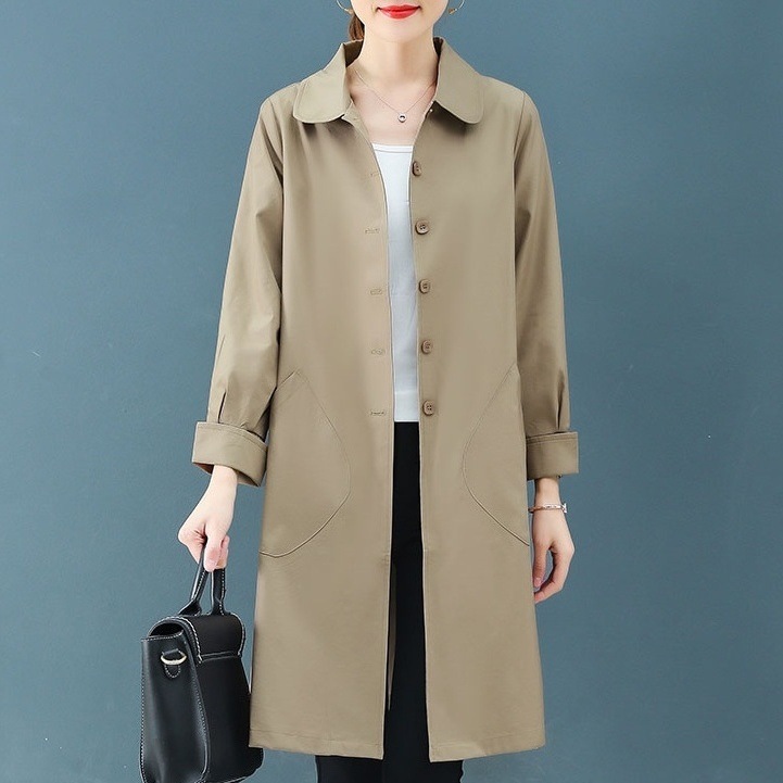 春コート アウター 長袖 丸襟 かわいい 大人可愛い きれいめ シンプル おしゃれ お洒落