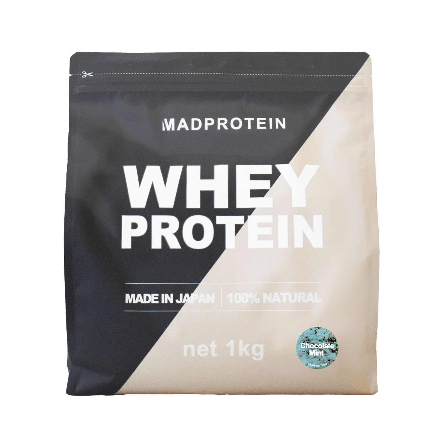 MAD PROTEIN ホエイプロテイン WPC 人工甘味料不使用 国内製造 (チョコミント, 1kg)