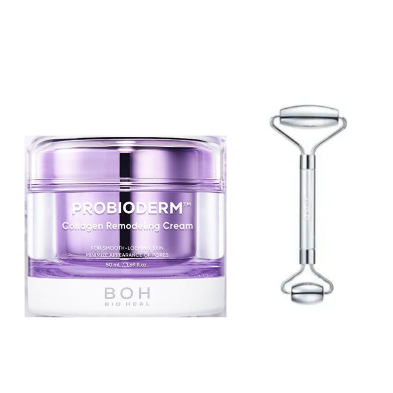 プロバイオダームコラーゲンリモデリングクリーム, 50ml.1個+バイオヒルボプロバイオダムリフティングフェイスローラー.1個/毛穴 /垂れた毛穴/速水分/ 鎮静/クリーム 保湿 急き立て