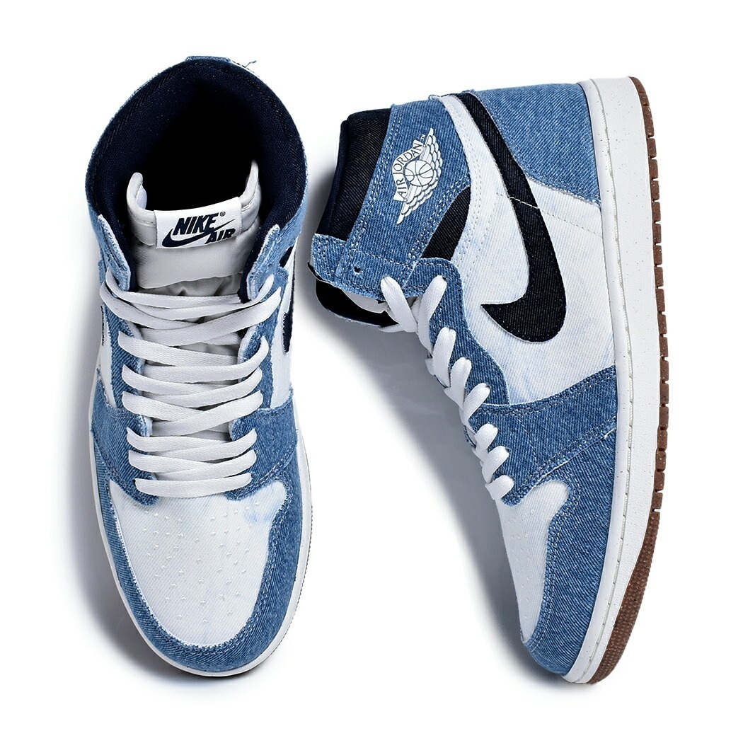 NIKE ナイキ エア ジョーダン レトロ ハイ スニーカー AIR JORDAN 1 RETRO HIGH OG "DENIM" ( デニム ジーンズ JEANS メンズ FQ2947-100 )