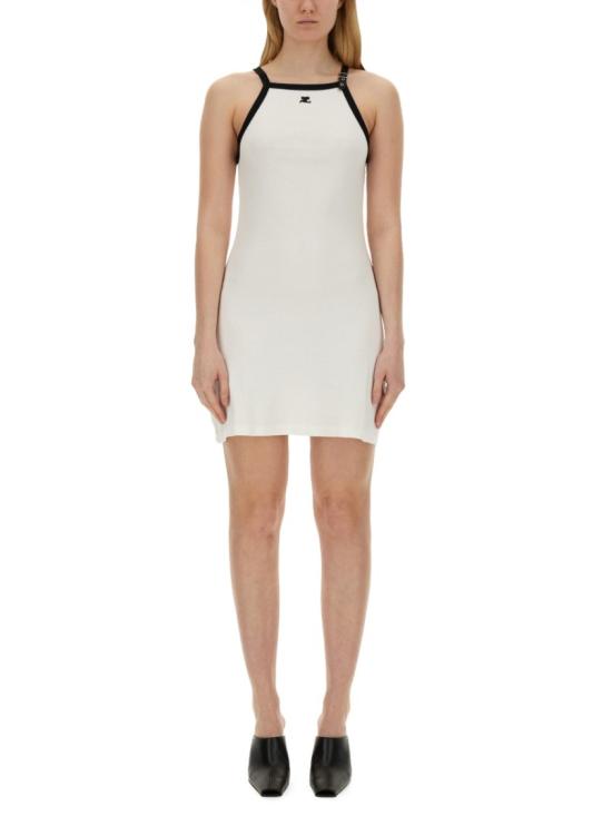COURREGES Women Dresses 124JRO364 JS00700098 White