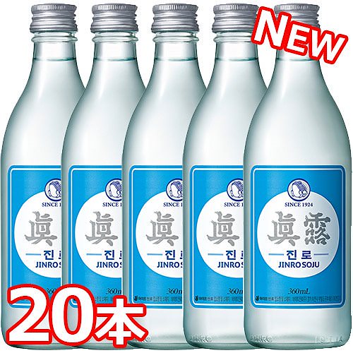 眞露 is back 360ml 16％ 20本 韓国 大人気 新商品 食品 食材 料理 お酒