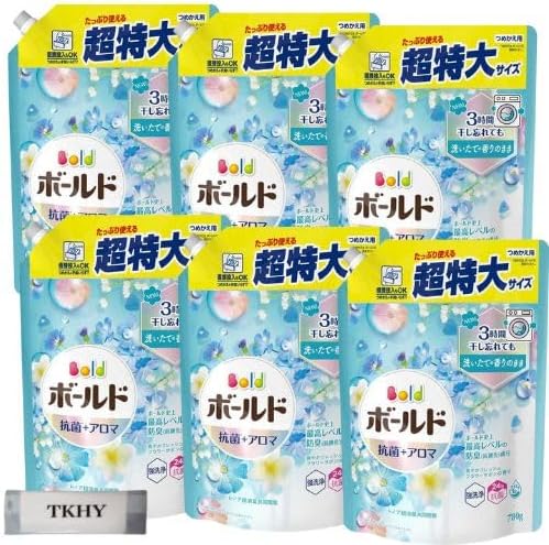 ボールド 洗濯洗剤 液体 フレッシュフラワーサボン 詰め替え 780g ×6袋 + おまけ付 5,681円