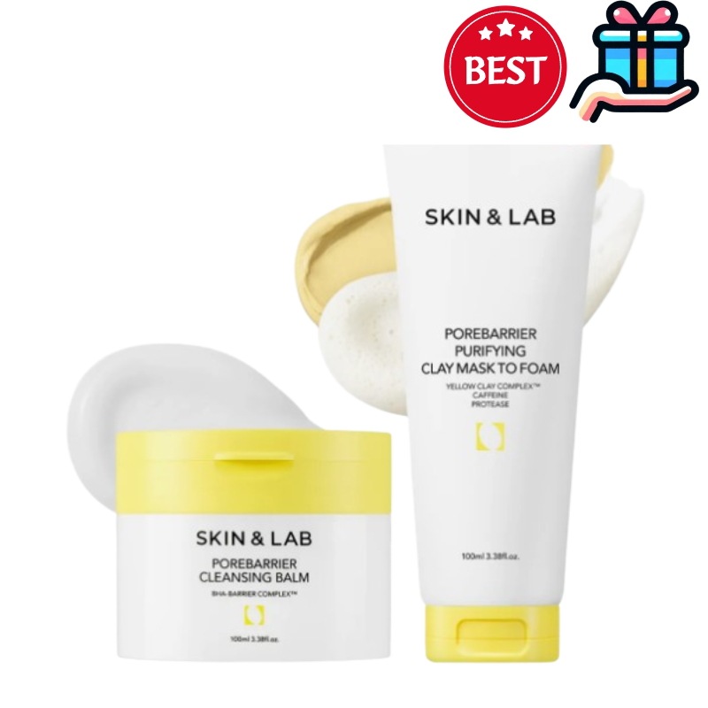 [毛穴ケアセット] ポアバリア クレンジング バーム 100ml + 洗顔フォーム 皮脂 ブラックヘッド 角質 韓国人気 毛穴 黒ずみ 韓国コスメ ブラックヘッド ブラックヘッドリムーバー 正規品