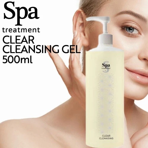 ﾎﾟｲﾝﾄ20倍！(業)クレンジングジェルG 500ml (Spa treatment 正規品販売店 国内正規品 メイク落とし 乳液 なめらか 潤い ざらつき 肌荒れ 水分 油分 なめらか 透明感 サ