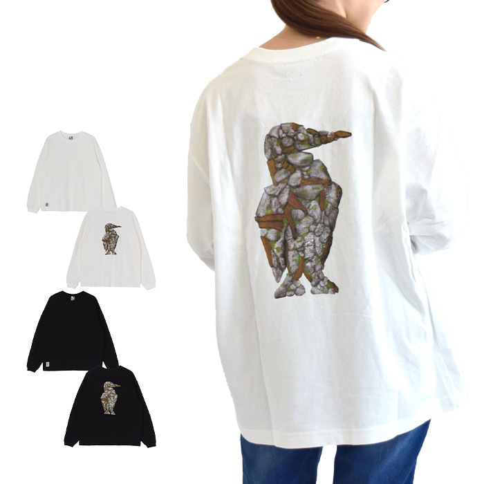 【2024秋冬新作】 Tシャツ トップス ロンT 長袖 SHINJIRO TANAKA シンジロウタナカ オーバー メンズ レディース 綿 M L XL ホワイト ブラック CH01-2457