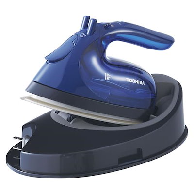 他サイト： 東芝(TOSHIBA) アイロン スチーム 衣類スチーマー コードレス TA-FV440 軽量 約0.9kg コンパクト スチーム持続時間 約2分 スチーム量 約5ml/分 シルバーチタンコート かけの商品画像