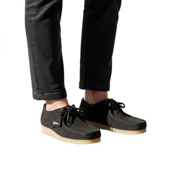 CLARKS WALLABEE M BROWN SLATE SUEDE (26178201) (ワラビー)