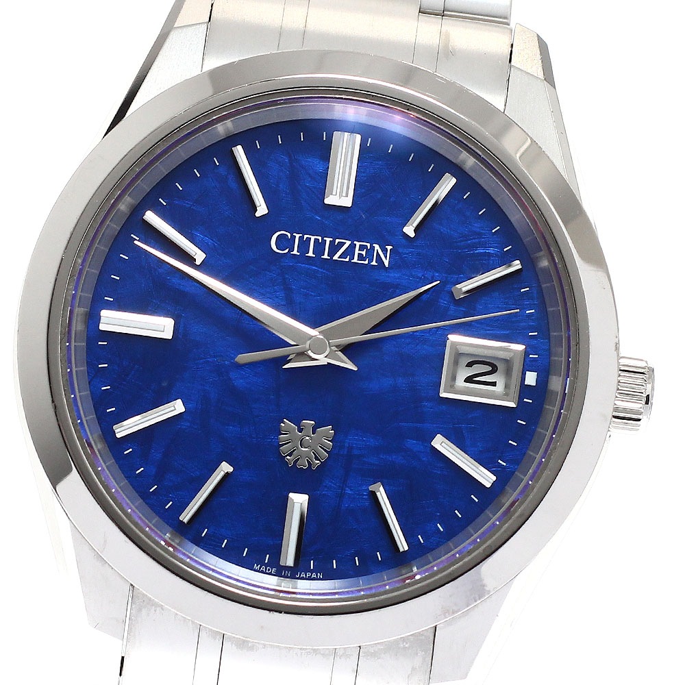 シチズン CITIZEN AQ4100-57M/A060-A1CT403 ザ・シチズン 世界限定250本 ソーラー メンズ 箱・保証書付き_939439【中古】