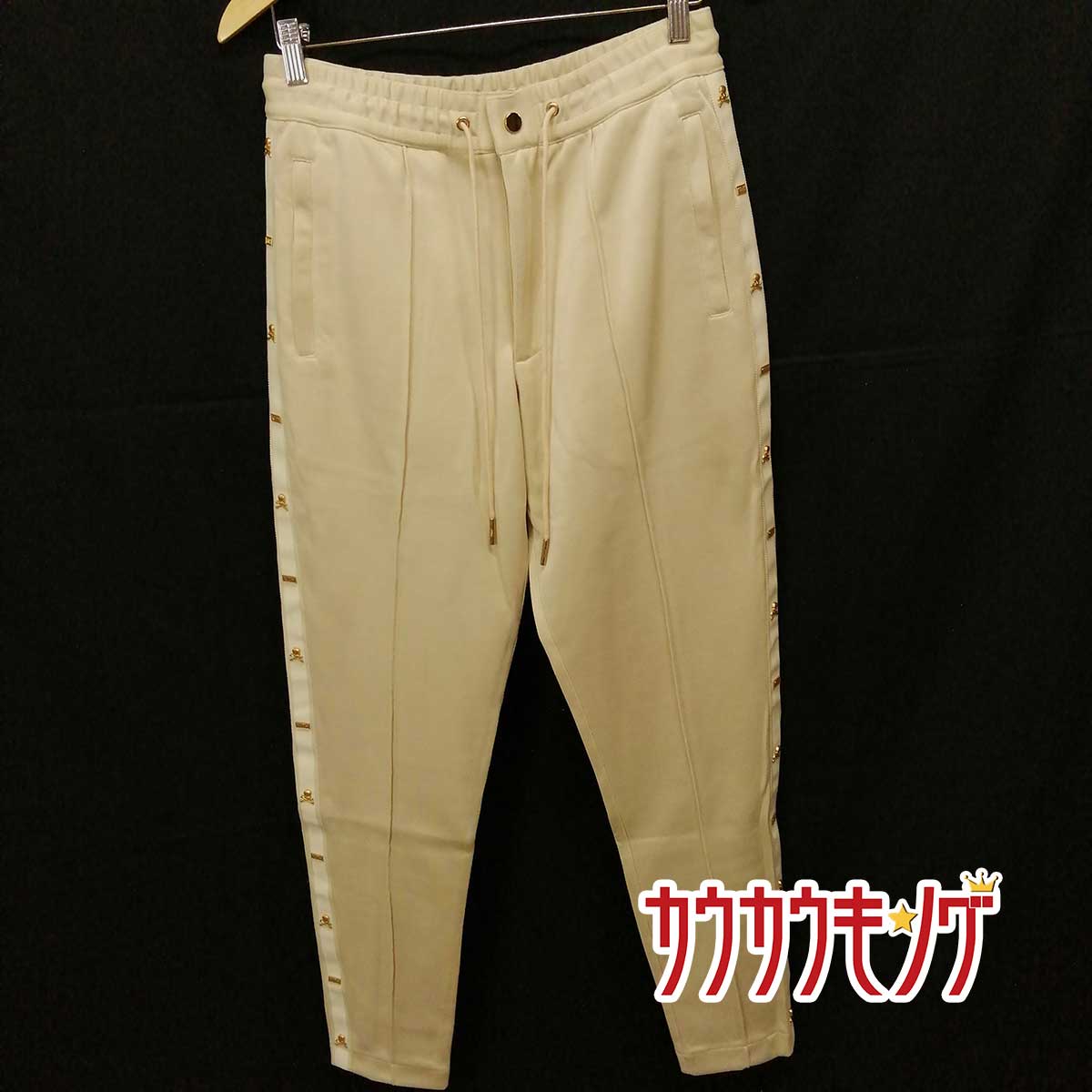 【中古・未使用品】KITH X MASTERMIND WORLD Track Pant Turtle Dove トラックパンツ XS ライトベージュ メンズ