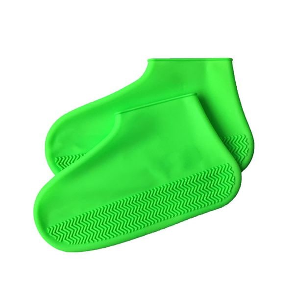 （まとめ） エツミ 防水シューズカバー Sサイズ グリーン V-82229 [x2セット]