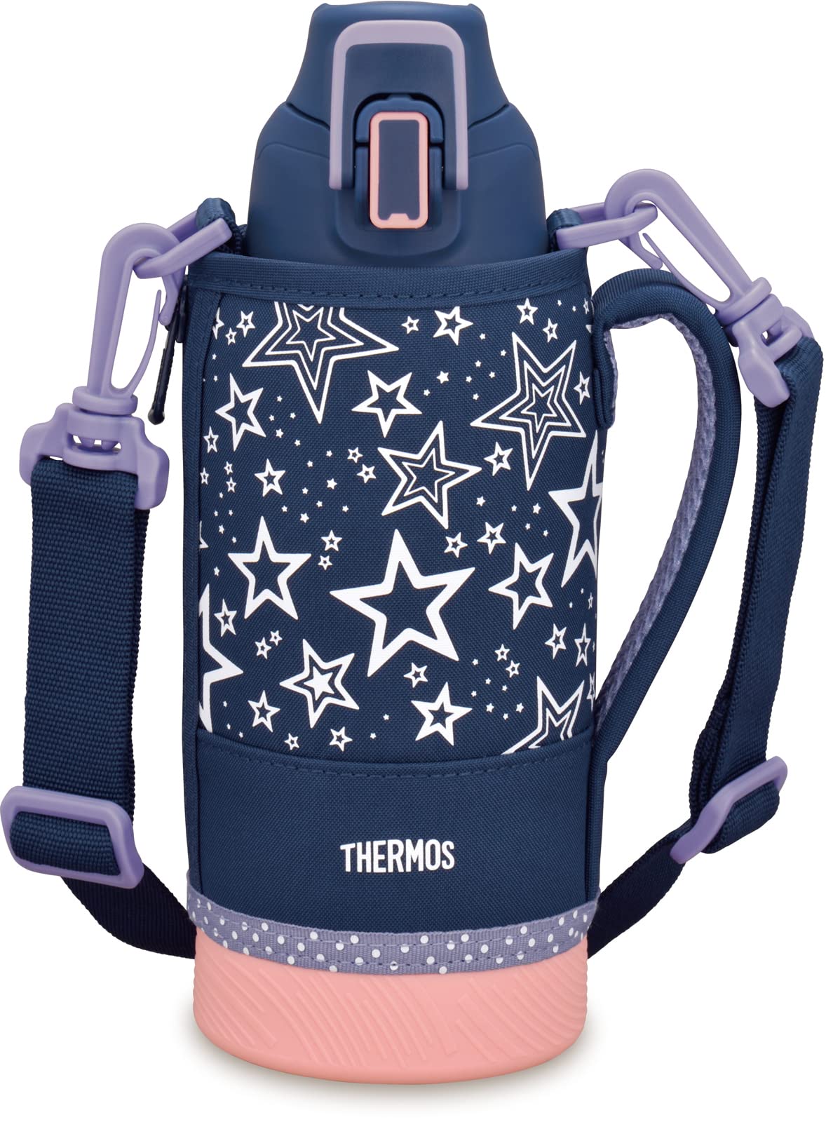 【全国送料無料】 サーモス 水筒 真空断熱スポーツボトル 0.8L ネイビーピーチ 保冷専用 FHT-802F NVPC