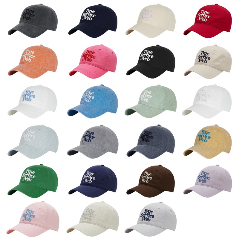 Typeservice Web Cap (20色) ユニセックス 韓国人気 デイリー帽子