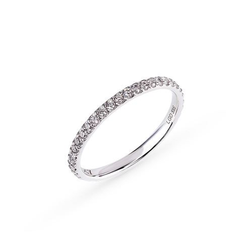 DOROCY 14k セレブリティラップダイヤモンドハーフエタニティリング (1.3mm)