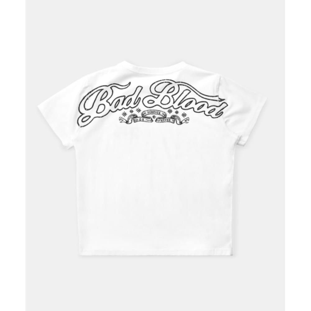 BADBLOOD Mystic 12 Print T-Shirt Slim Fit White w-tee25 7,418円
