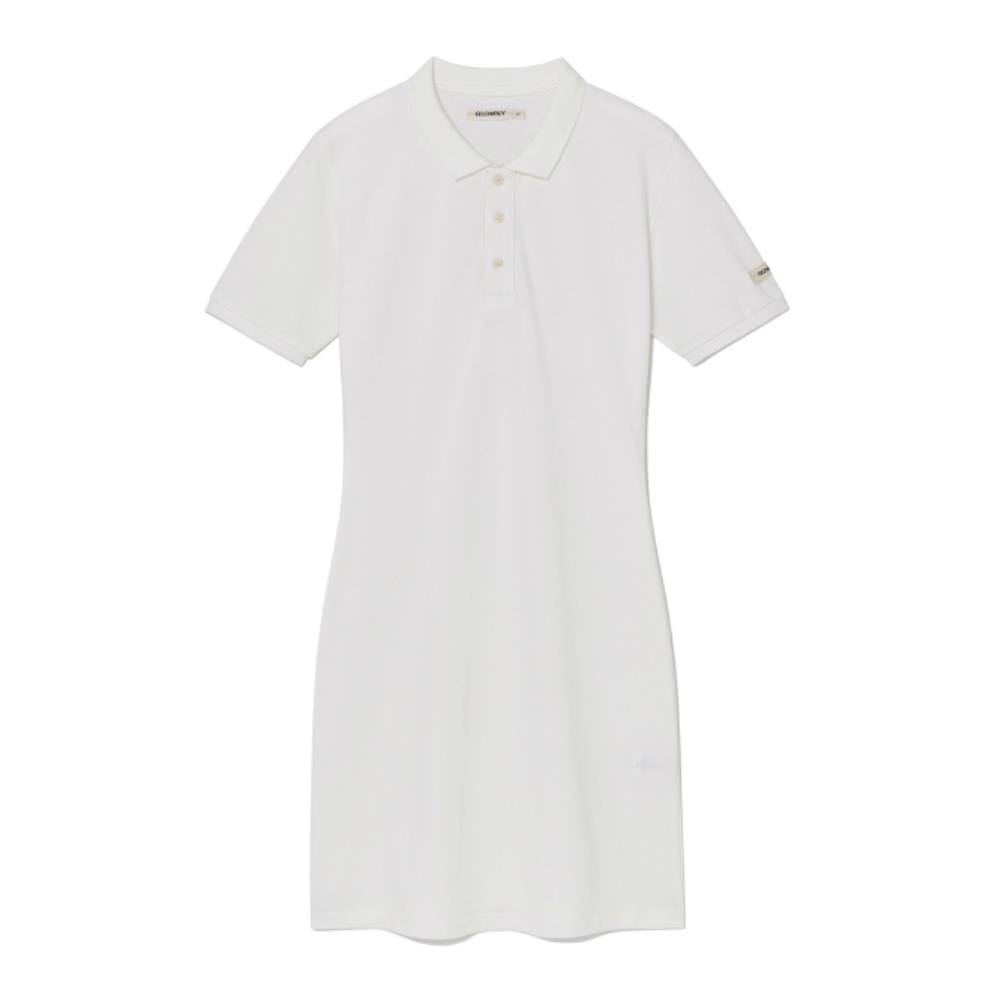 GLOWNY HERITAGE POLO DRESS WHITE GY24BOP004WH