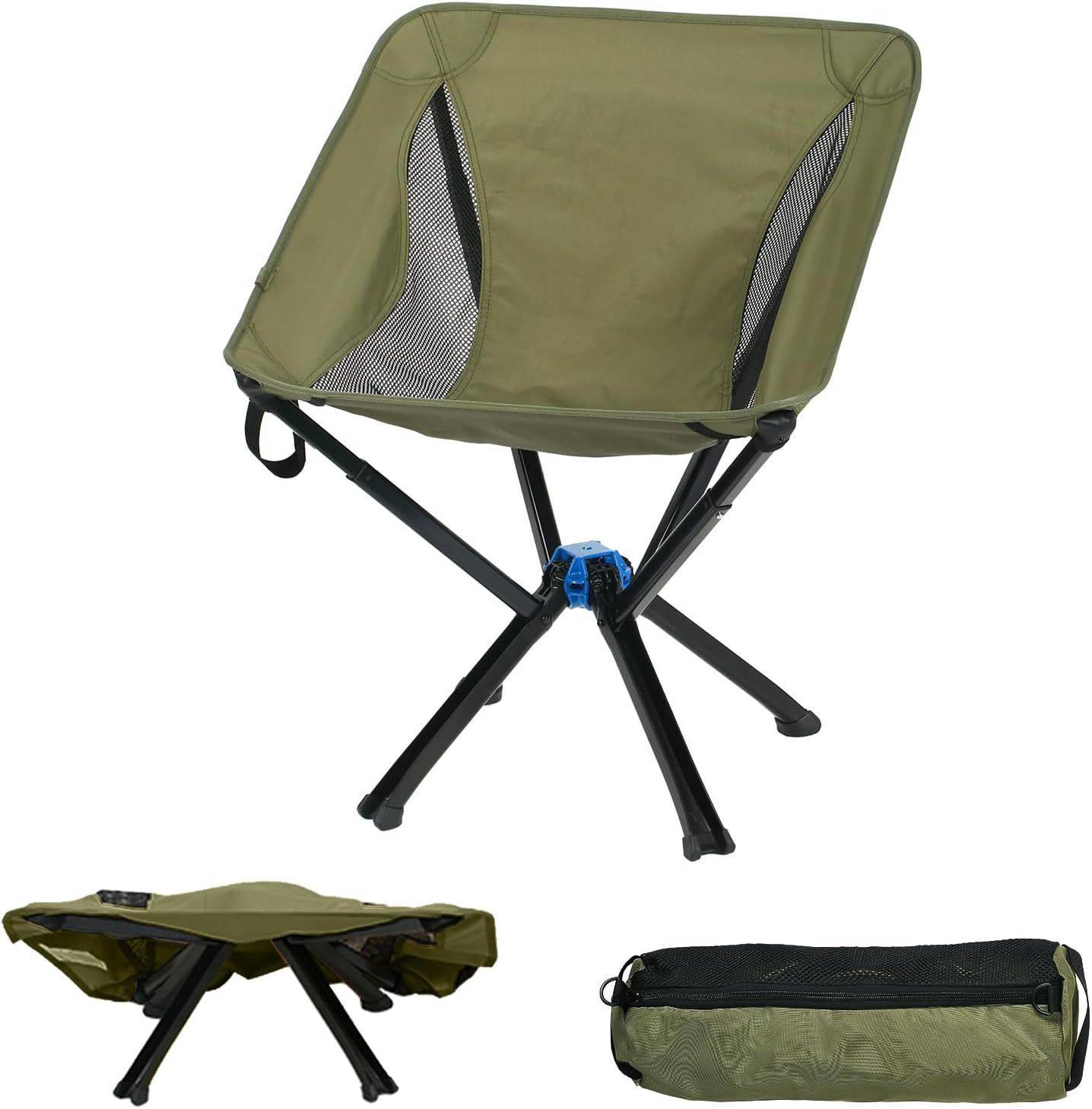 キャンプ チェア 折りたたみ コンパクト アウトドア チェア 5秒で組み立て 超軽量キャンプ椅子 お釣り 登山 耐荷重150kg