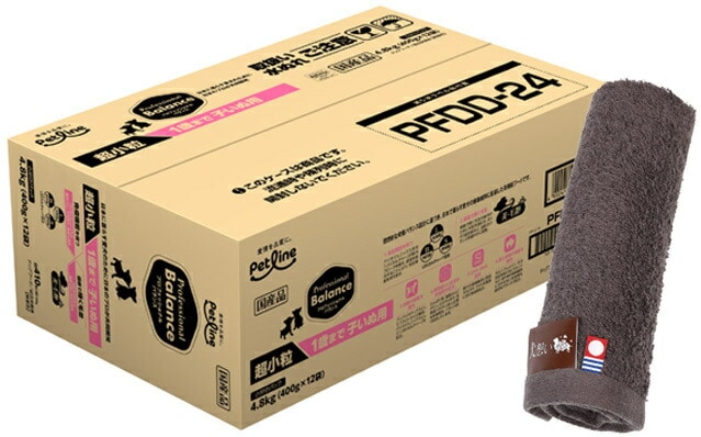 プロフェッショナル バランス 超小粒 １歳まで 子いぬ用 4.8kg【犬想いオリジナル 今治ハンドタオルセット】【タオルカラー モカ】【正規品】