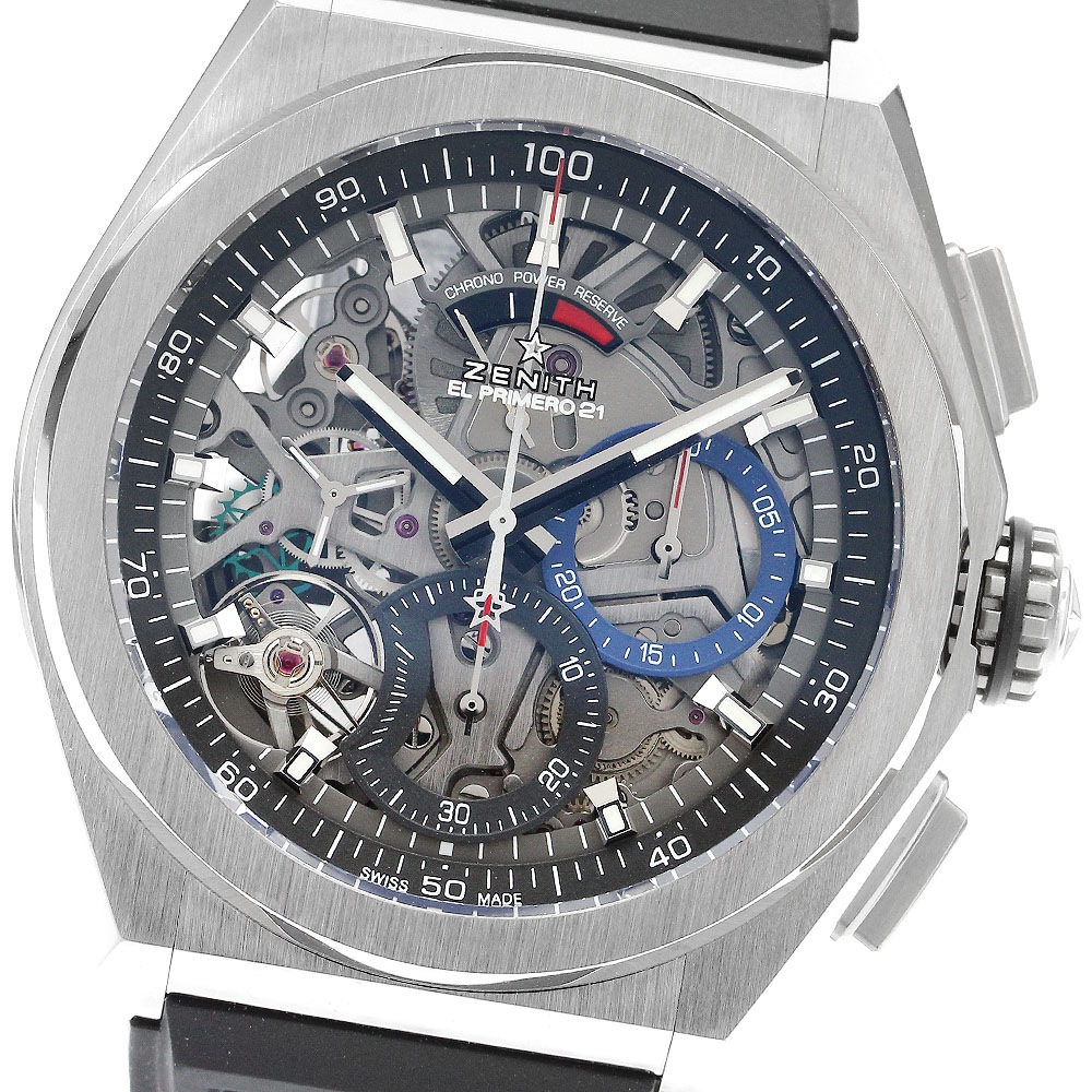 ゼニス ZENITH 95.9000.9004/78.R782 デファイ エルプリメロ クロノグラフ 自動巻き メンズ 良品 箱・保証書付き_907767【中古】