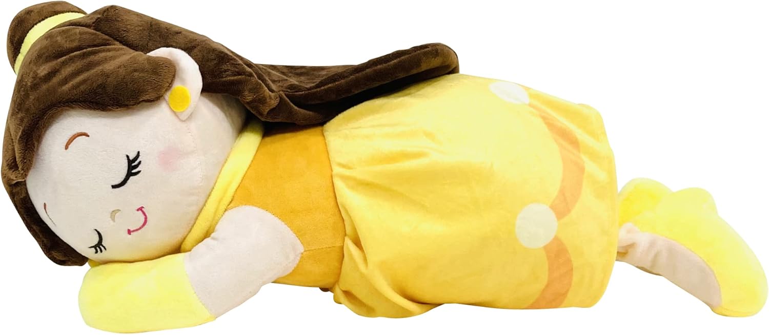 MORIPiLO 美女と野獣ベル 抱き枕 ディズニー すやすや添い寝枕 (M) 約45cm 肌にやさしいマイクロ生地 グッズ ぬいぐるみ 大きい イエロー Disney まくらのモリシタ