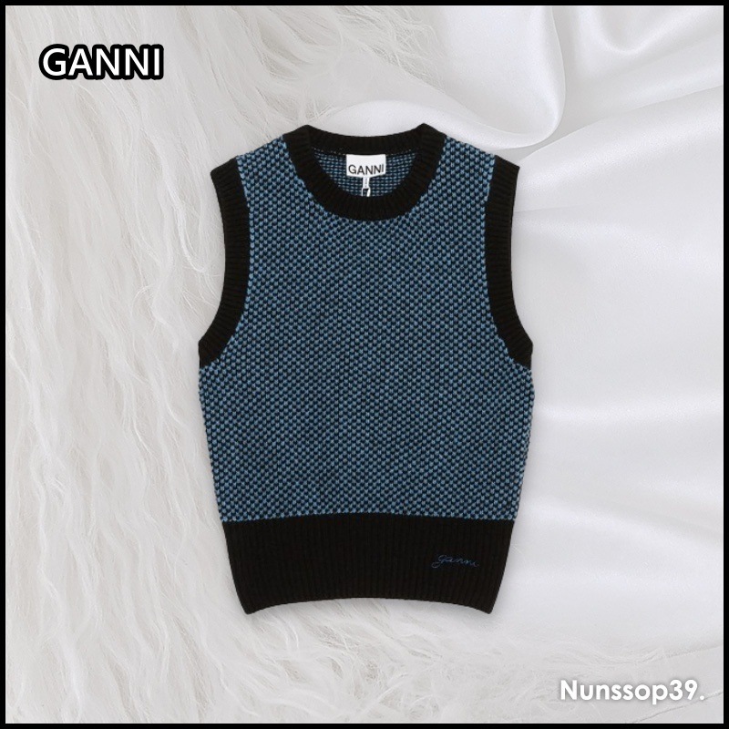 GANNI K1969 695 ロゴ ベスト