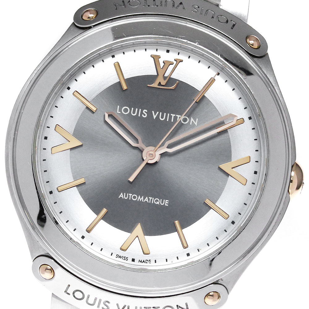 ルイヴィトン LOUIS VUITTON Q6G24 フィフティファイブ GMT 自動巻き メンズ 箱保証書付き_826954【中古】