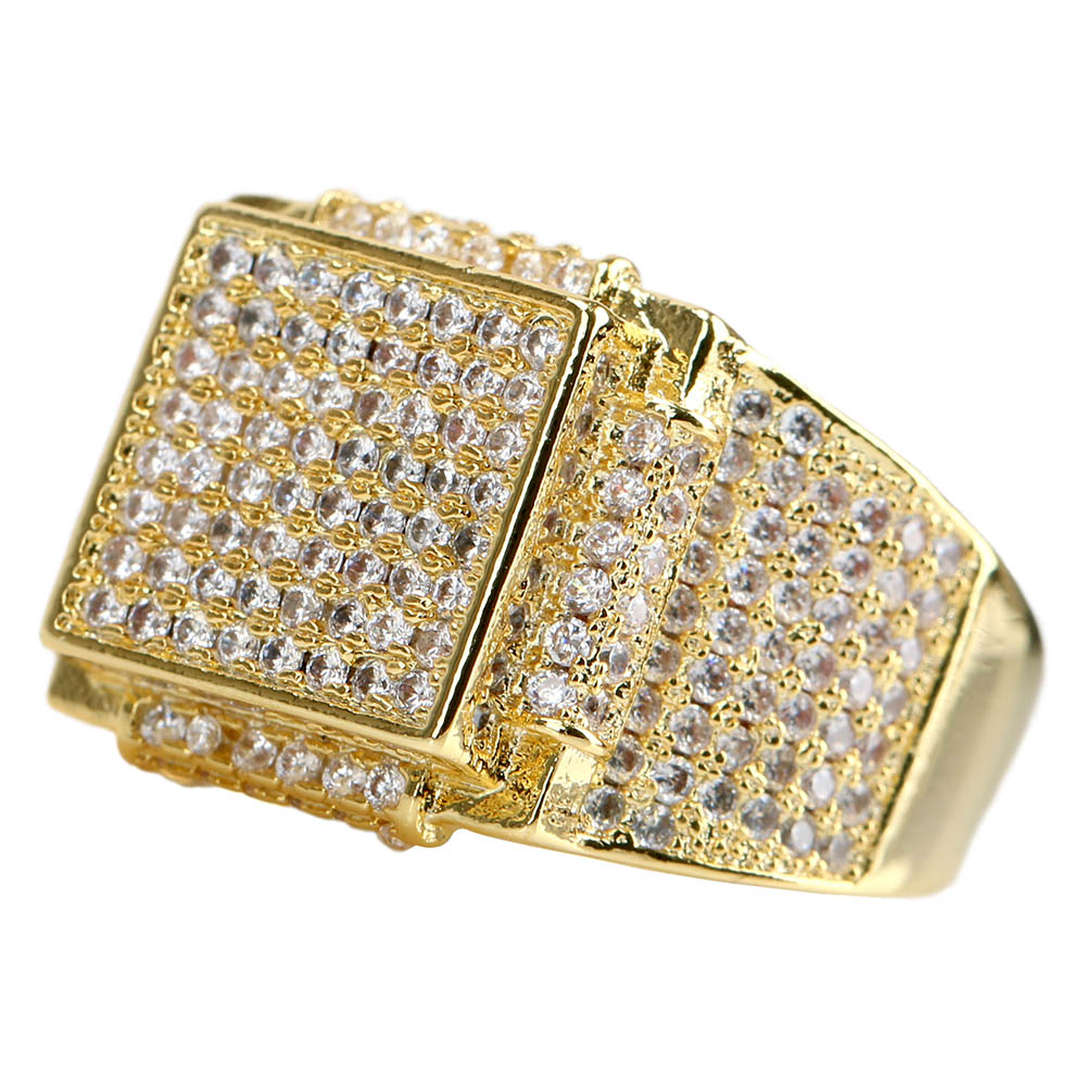 ブリンブリン パヴェ印台リング [r223]