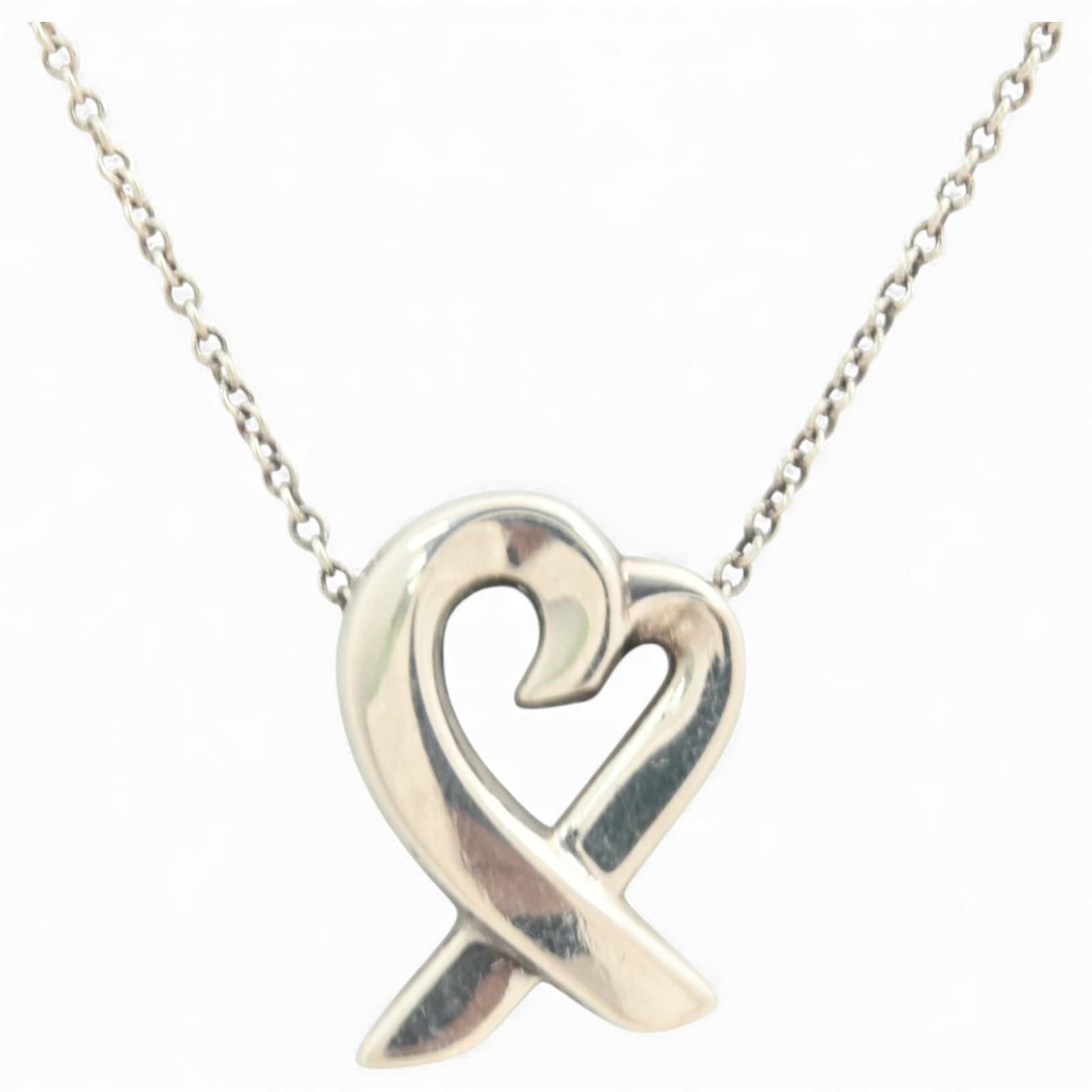 ティファニー パロマ・ピカソ ラビングハート ペンダント シルバー Bランク ti9907hm