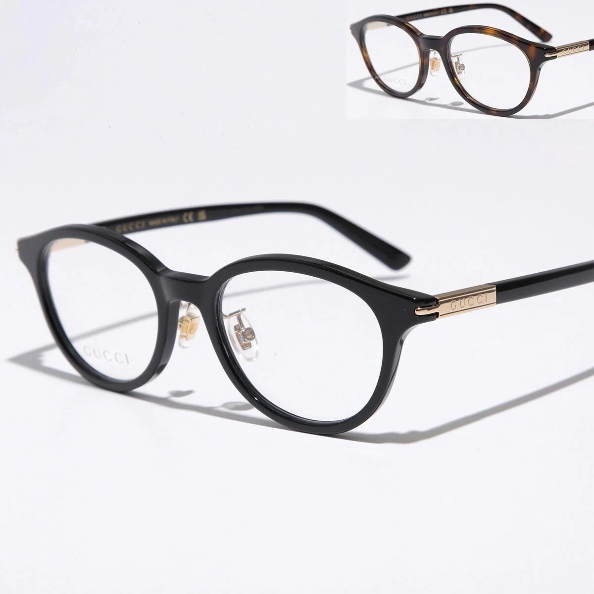 GUCCI グッチ メガネ GG1507OJ メンズ ボストン型 セルフレーム フルリム 黒縁 めがね 眼鏡 クリングスタイプ メタルロゴ アイウェア カラー2色