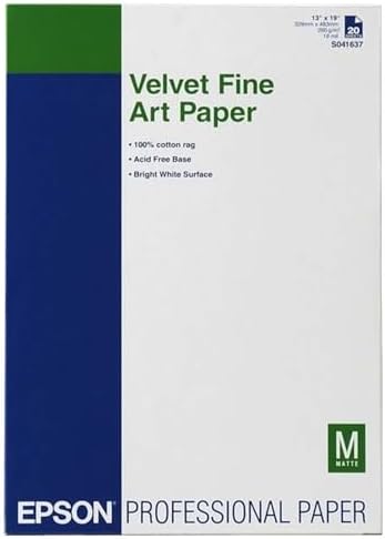 セイコーエプソン Velvet Fine Art Paper (A3ノビ/20枚) KA3N20VFA ホワイト