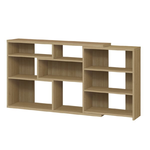 大洋 イーシーラック ECR8012Rレギュラー SMB スモーキーブラウン 伸縮シェルフ (幅118～155cm×奥行29.5cm×高さ80cm / 奥行レギュラータイプ) メーカー直送