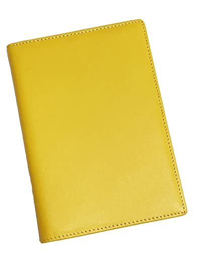 お薬手帳ケース【表に一枚革使用】牛革/カバー/保険証入れ/診察券入れ/母子手帳ケース/敬老の日/ギフト/後期高齢者証/乳児医療証/お薬手帳/プレゼント/お誕生日 (山吹)