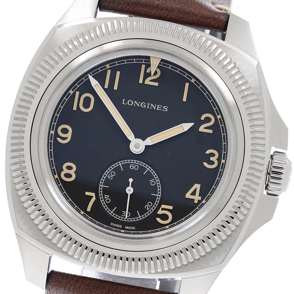 ロンジン LONGINES L2.838.4 パイロット マジェテック スモールセコンド 自動巻き メンズ 極美品 箱・保証書付き_963191【中古】