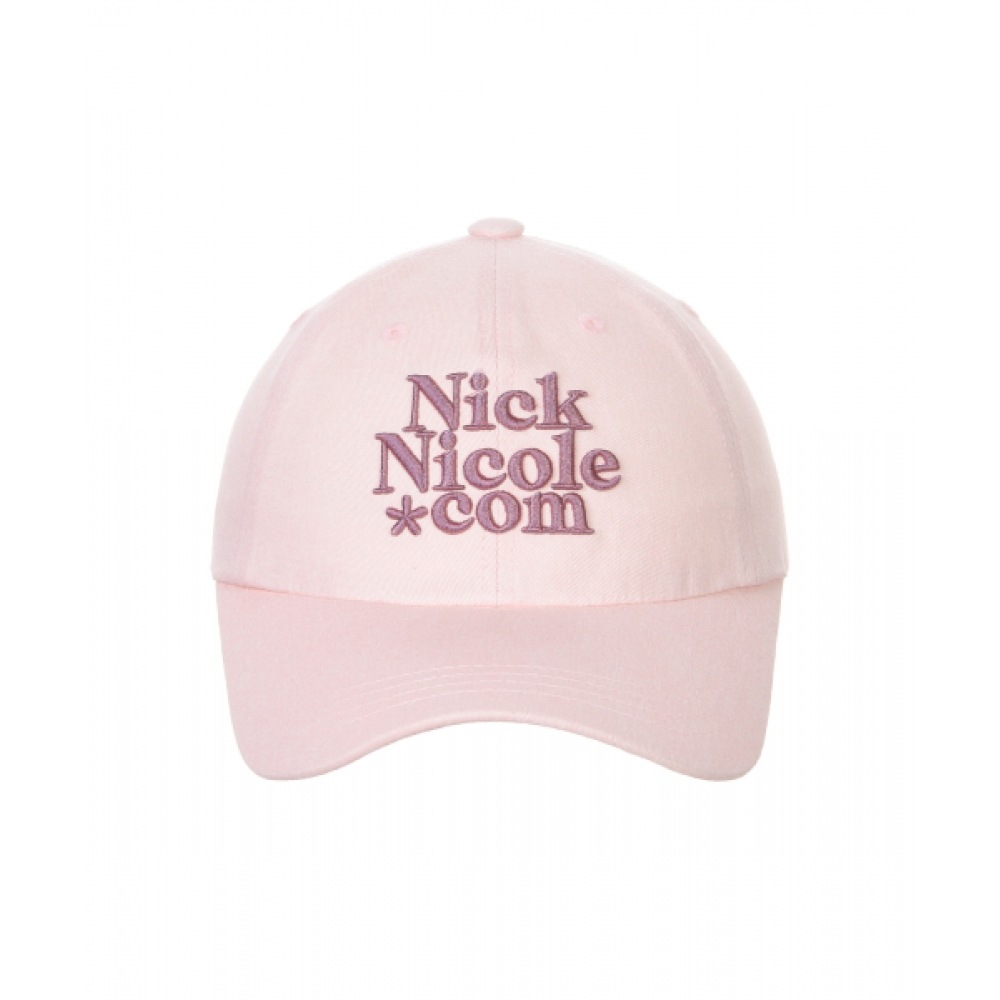 NICK&NICOLE NN ドットコムシグネチャーボールキャップ_ベビーピンク