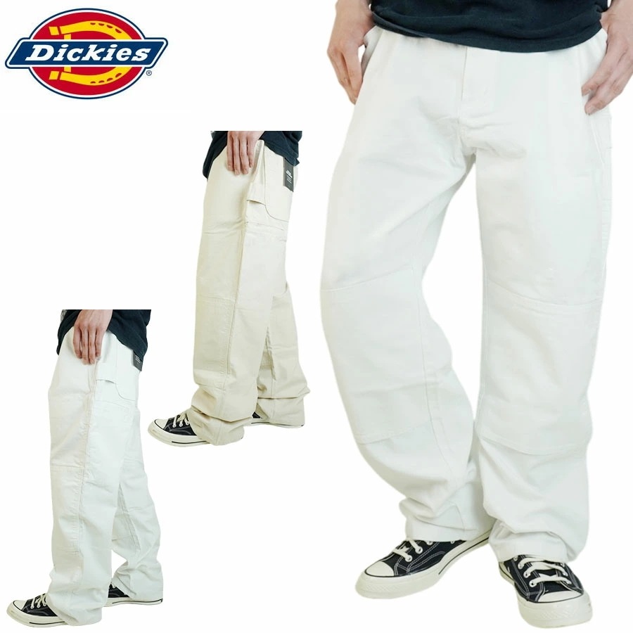 DICKIES ディッキーズ ダブルニー 2053メンズ ペインターパンツ ワークパンツ ダブルニーDOUBLE KNEE PAINTER PANTナチュラル ホワイト