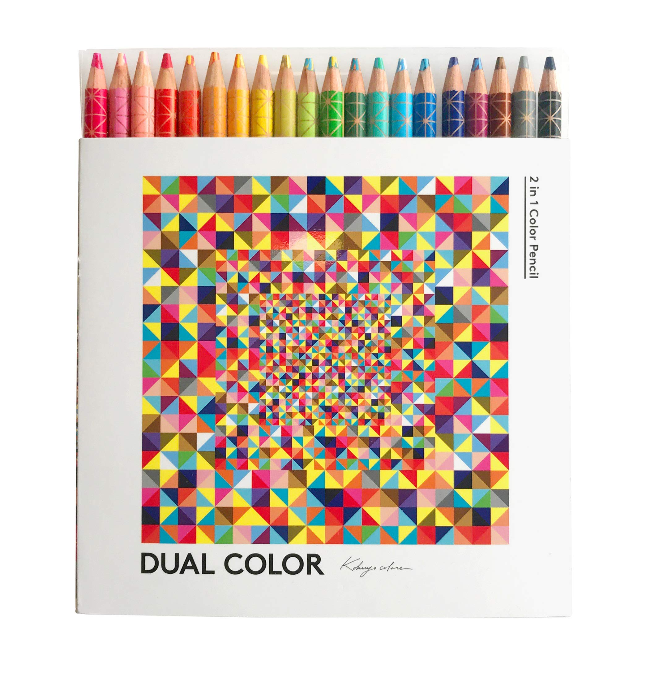 コクヨ(KOKUYO) 色鉛筆 DUAL COLOR 20色 KE-SP14