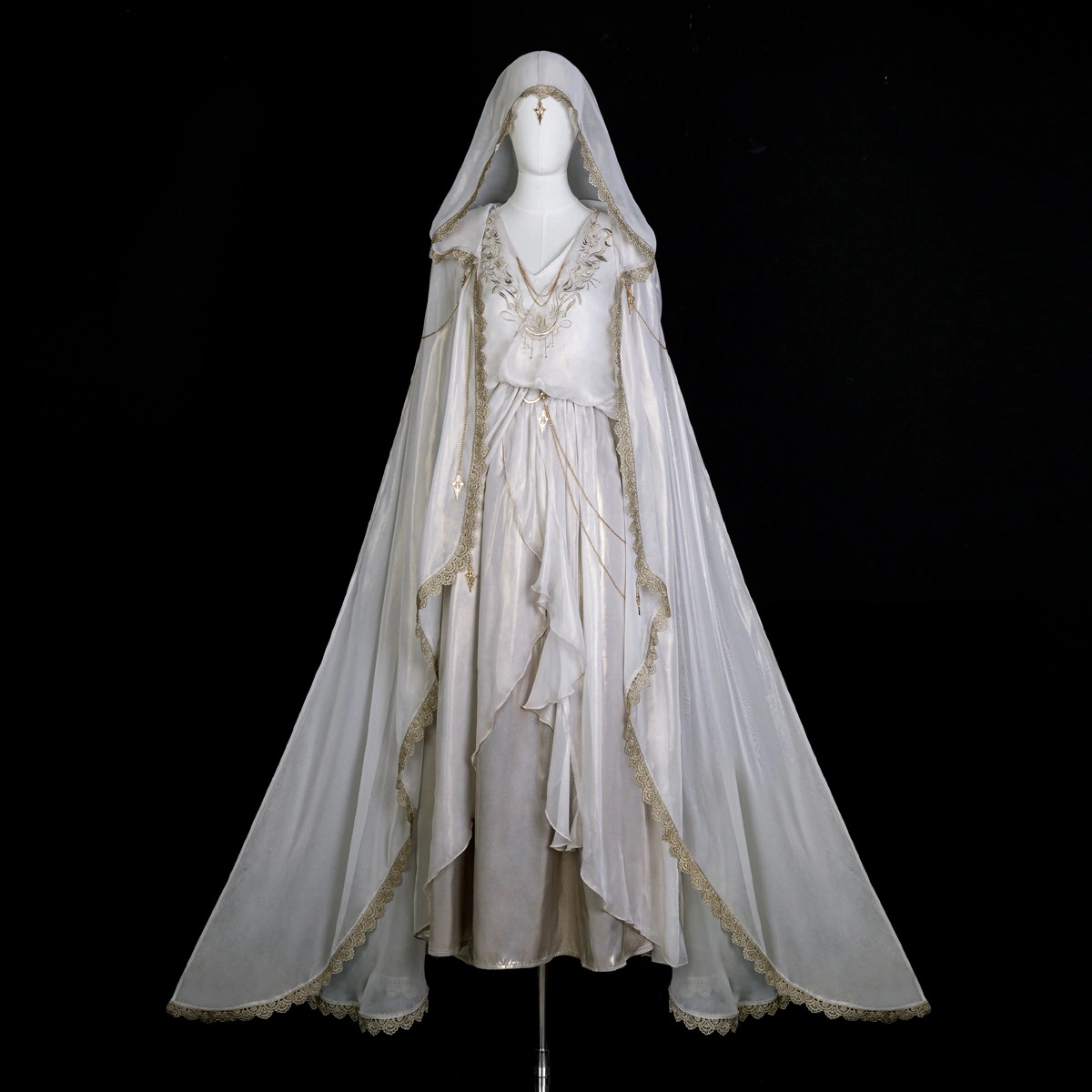 【フルセット】デザイン裁判者lolitaギリシャ帝政大スカートワンピースマント仙気