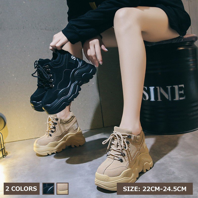 スニーカー レディース 厚底シューズ スポーツ シューズスニーカー 通勤通学 シューズ 厚底スニーカ 5,261円