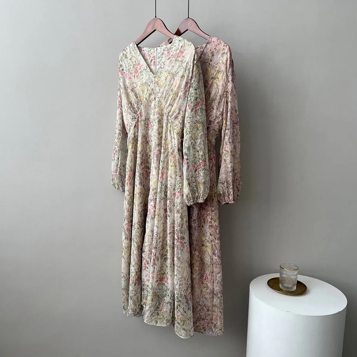 春新作 ワンピース 春 夏 ロング マタニティ 花柄 ロングワンピース レディース シャツワンピース ロングtシャツワンピース ロング丈 長袖 韓国ワ 2