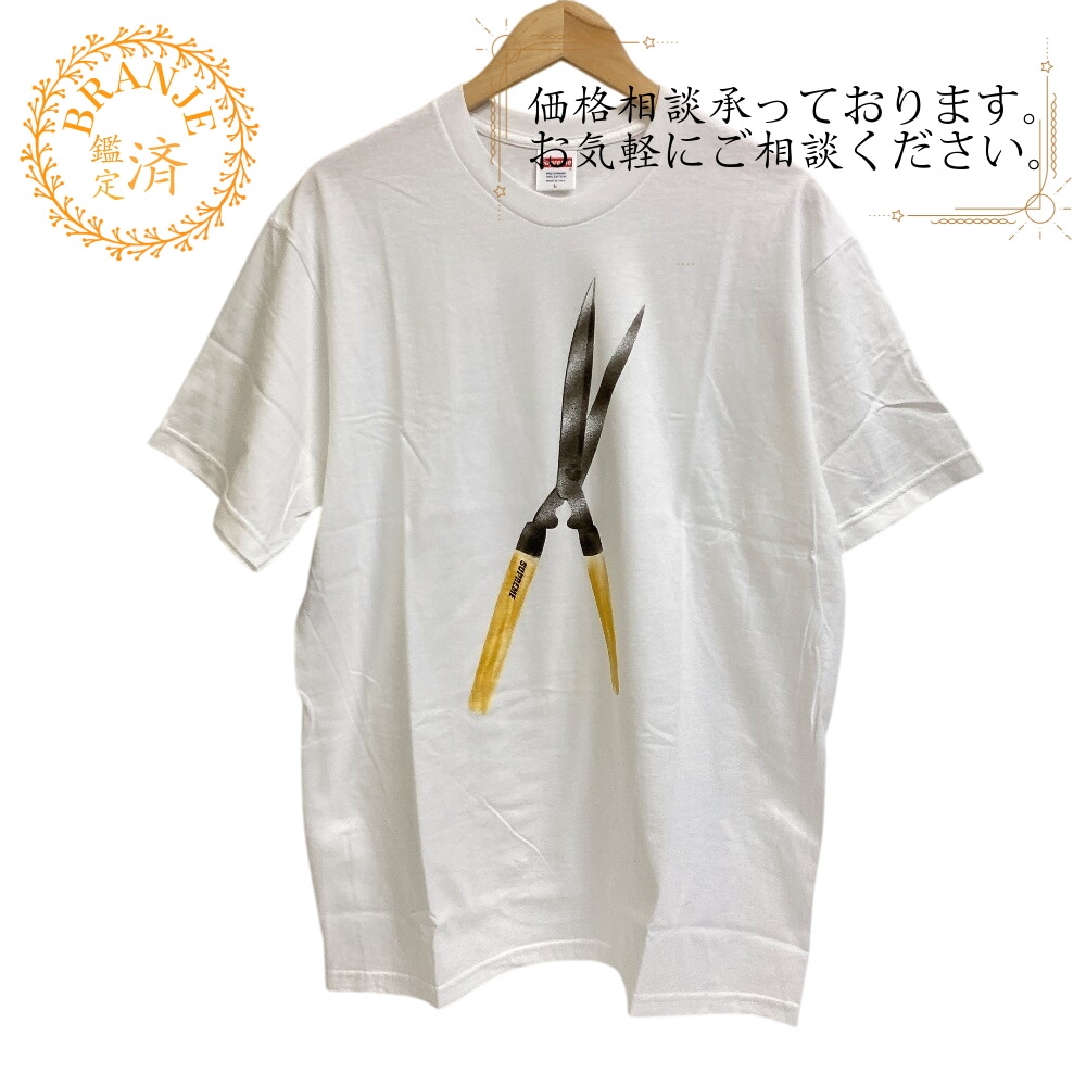 GSPSS19T12 SUPREMESHEARSTEE コットン 半袖Ｔシャツ ホワイト ブランド