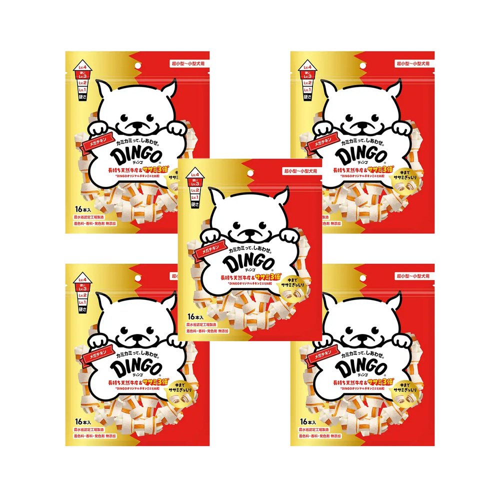 ディンゴ　メガチキン　１６本入X５　デンタルガム　デンタルおやつ　犬　ＣＲＣ45―14―03―05―01